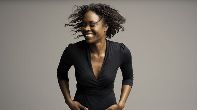 Sängerin Jeanine de Bique gibt beim Musikfest Stuttgart 2024 mit dem Ensemble Concerto Köln ihr Stuttgart-Debüt.