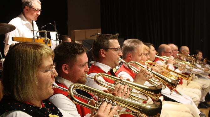 Rund 250 Zuschauer kamen zur Winterfeier des Musikvereins 1899 Mössingen.