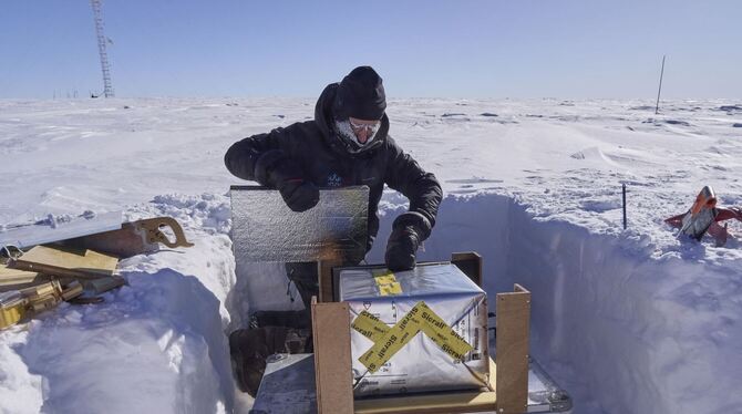 Klimaforscher in der Antarktis