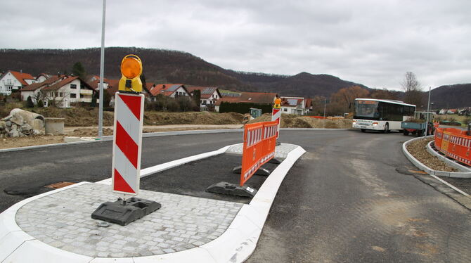 Mit zwei Millionen Euro ist der Umbau der Kreuzung Gustav-Werner-Straße/Hülbener Straße inklusive Neubaus eines Regenrückhaltebe