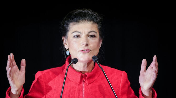 Sahra Wagenknecht, Chefin von »Bündnis Sahra Wagenknecht – für Vernunft und Gerechtigkeit«.  FOTO: NIETFELD/DPA