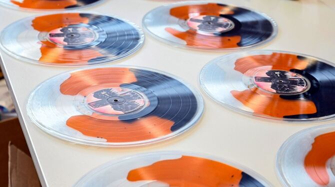 Veredelte Vinyl-Schallplatten