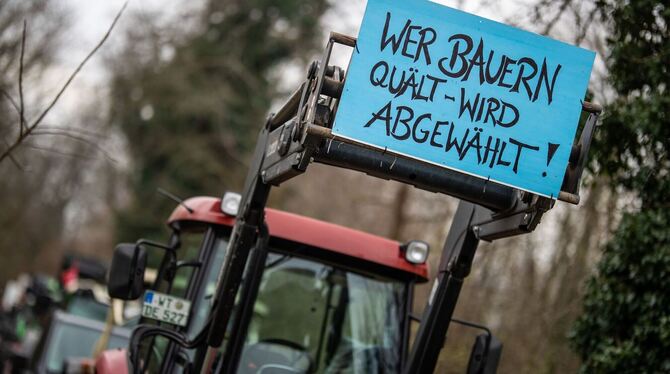 Proteste von Landwirten in Baden-Württemberg