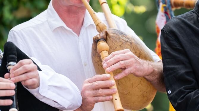 Musikber beim Festival »Sackpfeifen in Schwaben«