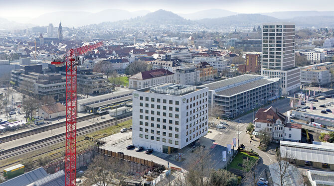 Der Grundstein für das dritte Bauvorhaben im Quartier Stuttgarter Tor ist gelegt.