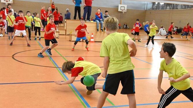 Spannende Spiele gab’s beim Völkerballturnier in Walddorfhäslach.