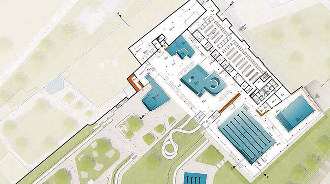 So soll das Kombibad im Bongertwasen am Metzinger Stadtrand aussehen.