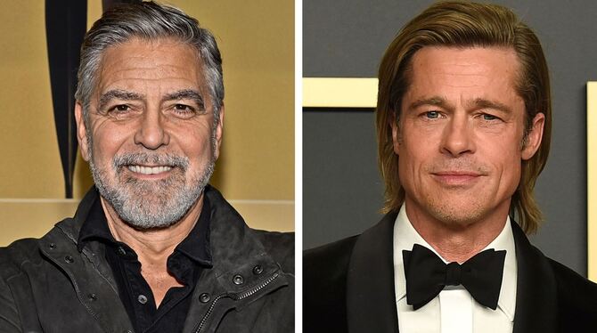 George Clooney und Brad Pitt