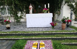 Der fertige Blumenteppich in Trochtelfingen.  FOTO: PRIVAT