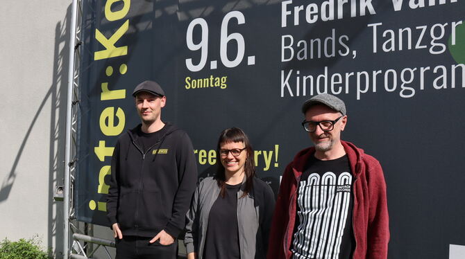 Frederick Husel (links), Sarah Petrasch und Matthias Xander freuen sich auf das »inter.Komm!«-Festival in rund einer Woche.