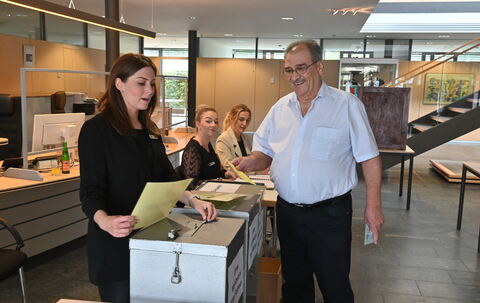 Drei Wahlgänge auch im Dusslinger Rathaus FOTO MEYER