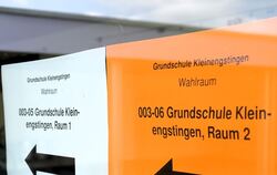 Gut organisiert: zwei Wahllokale in Kleinengstingen. 