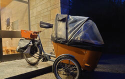 So ein Lastenrad wurde dem Gemeinderat in der März-Sitzung in der Bloßenberghalle vor-gestellt.  ARCHIVFOTO: WURSTER
