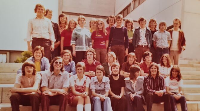 Die Abschlussklasse 1974.