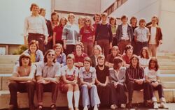 Die Abschlussklasse 1974.