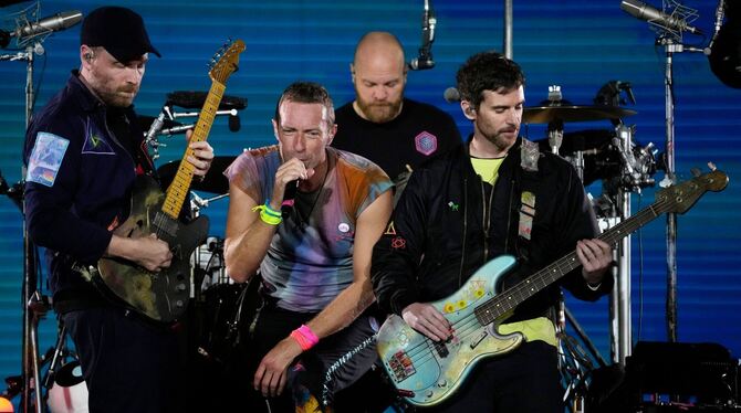 Coldplay auf der Bühne