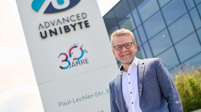 Sandro Walker, geschäftsführender Gesellschafter der Advanced Unibyte  GmbH, hat sein Unternehmen vor 30 Jahren gegründet.