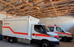 Das neue Katastrophenschutzfahrzeug im Kreis Reutlingen: Bis es komplett ist, kann der Malteser Hilfsdienst es nur für Transport