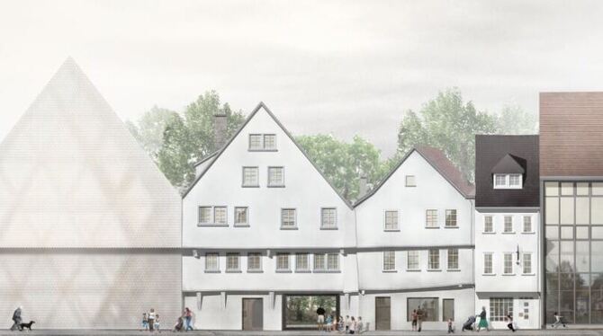So wie auf der Internetseite der Stadt Reutlingen soll die historische Häuserzeile in der Oberamteistraße einmal aussehen, wenn