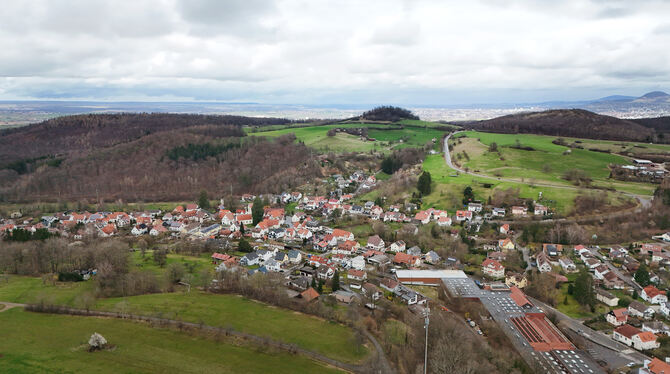 Blick von Süden auf Bronnweiler.
