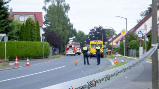 Großeinsatz der Polizei in Altdorf bei Nürnberg