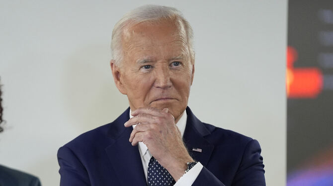 Zieht sich Joe Biden aus dem Wahlkampf zurück? FOTO: VUCCI/AP/DPA