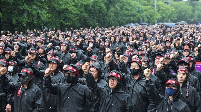Streik bei Samsung in Südkorea am 08. Juli