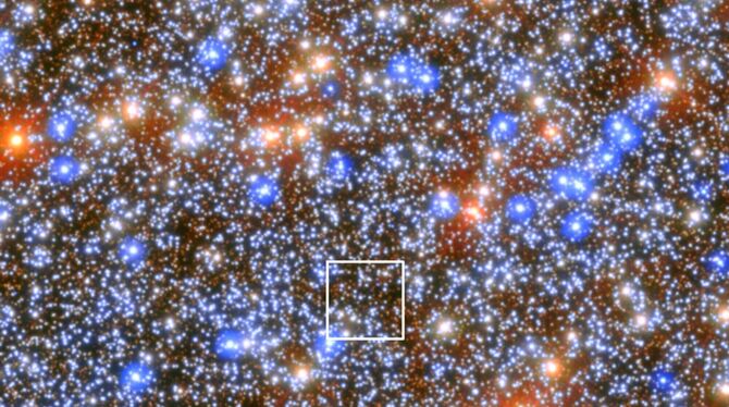 Kugelsternhaufen Omega Centauri - Schwarzes Loch