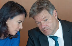 Partner und Konkurrenten: Außenministerin Annalena Baerbock und Wirtschaftsminister Robert Habeck (beide Grüne).