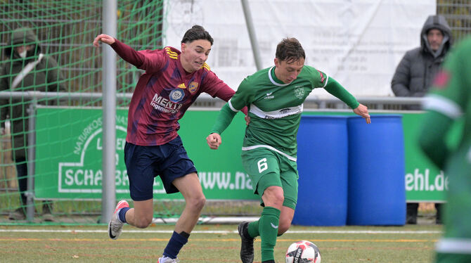 Neu beim VfL Pfullingen: Timo Gutjahr (rechts, hier noch im Trikot des TSV Eningen).