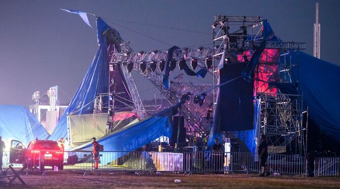 Unwetter bei Festival in der Slowakei