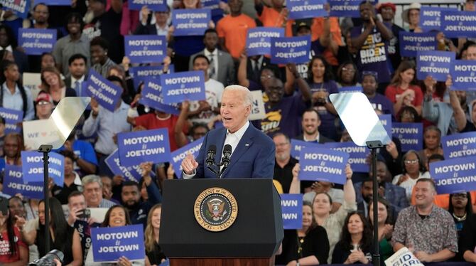 Wahlkampf in den USA - Biden in Detroit