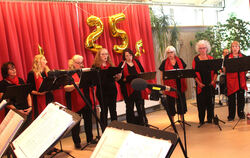 Der Frauenchor Omnia feierte sein Jubiläum mit einem Konzert.  FOTO: LEIPPERT