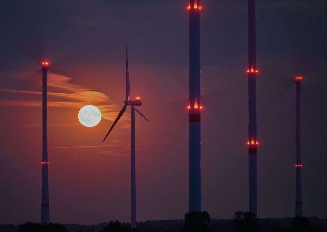 Vollmond über Brandenburg