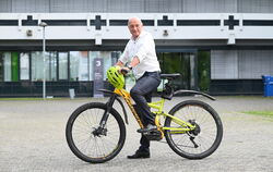 Professor Dr. Hendrik Brumme, Präsident der Hochschule Reutlingen, ist ein begeisterter Fahrradfahrer. 