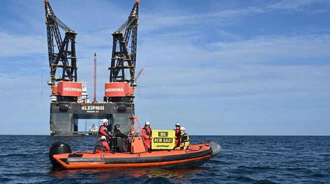 Greenpeace-Aktion auf der Nordsee