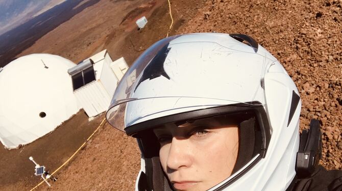 Auf Hawaii finden Trainings für Astronauten statt, die den Aufenthalt auf dem Mond oder Mars simulieren. Daniela Bezdan war als