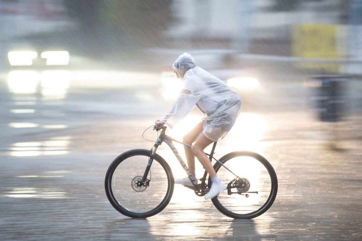 Regen in Erfurt