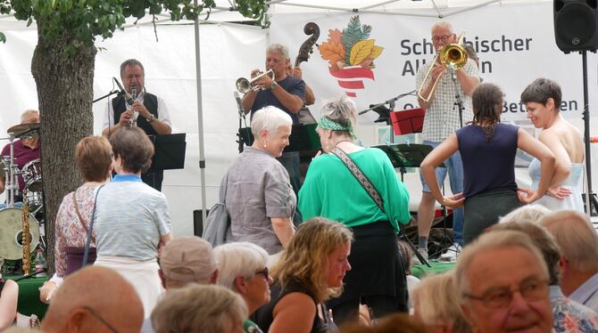 Gemütlicher Plausch, Dixieland-Live-Musik, leckeres Essen und Getränke, angenehmes Wetter - mehr brauchte es am gestrigen Sonnta