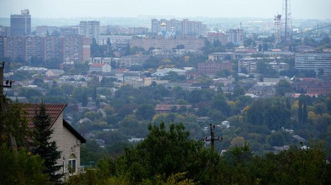 Die von Russland besetzte Stadt Luhansk.