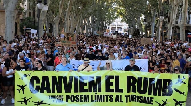 Demo gegen Massentourismus auf Mallorca