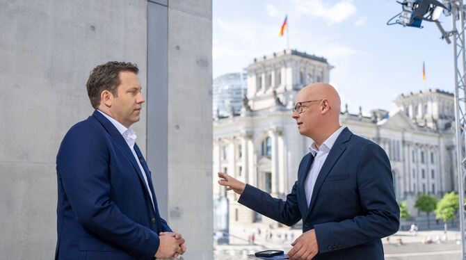 ARD-Sommerinterview mit SPD-Parteichef