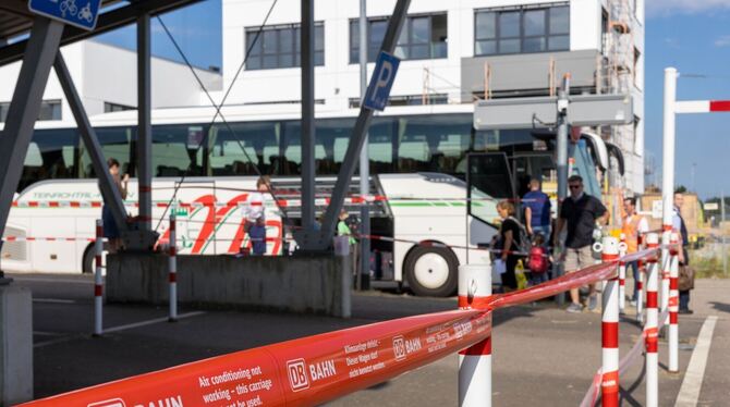 Schienenersatzverkehr auf der Rheintalbahn