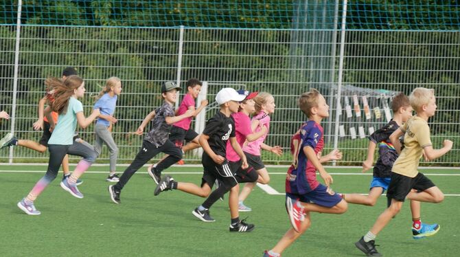 Zum 19. Sportcamp des TSV Betzingenin dieser Woche gehört auch Leichtathletik.