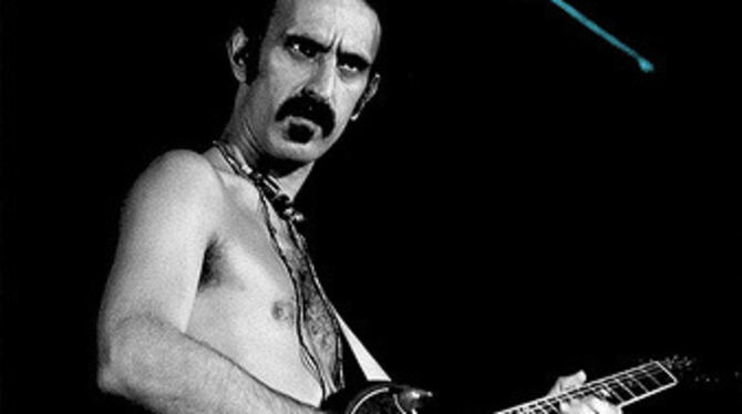 Frank Zappa im Jahr 1977 in Austin, Texas.