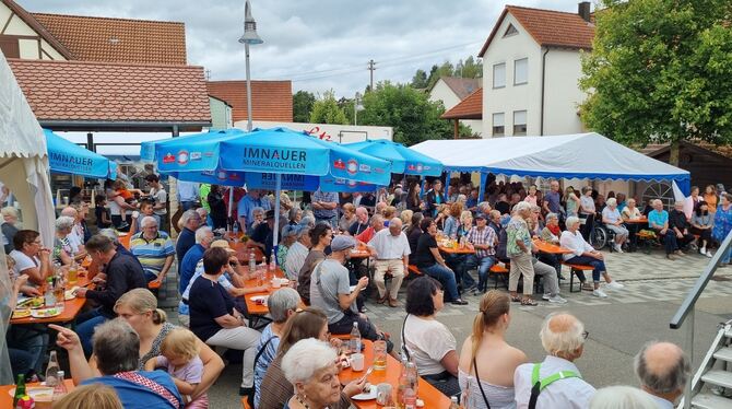 Der Männergesangverein Erpfingen lud zum Chorfest auf den Marktplatz in Erpfingen ein. Viele Gäste und Chöre kamen.  FOTOS: VERE