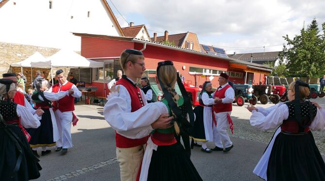 Der Auftritt der Volkstanzgruppe des Albvereins, Ortsgruppe Betzingen, war einer der Highlights der 8. Sichelhenke bei der Zehnt