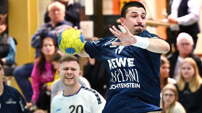 Erzielt für die SG Ober-/Unterhausen 135 Tore in der Handball-Landesliga-Meistersaison 2023/24: Florian Grauer. .