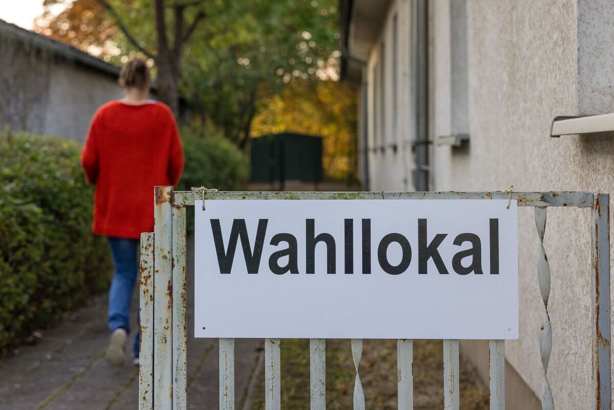 Landtagswahl in Brandenburg – Wahllokal