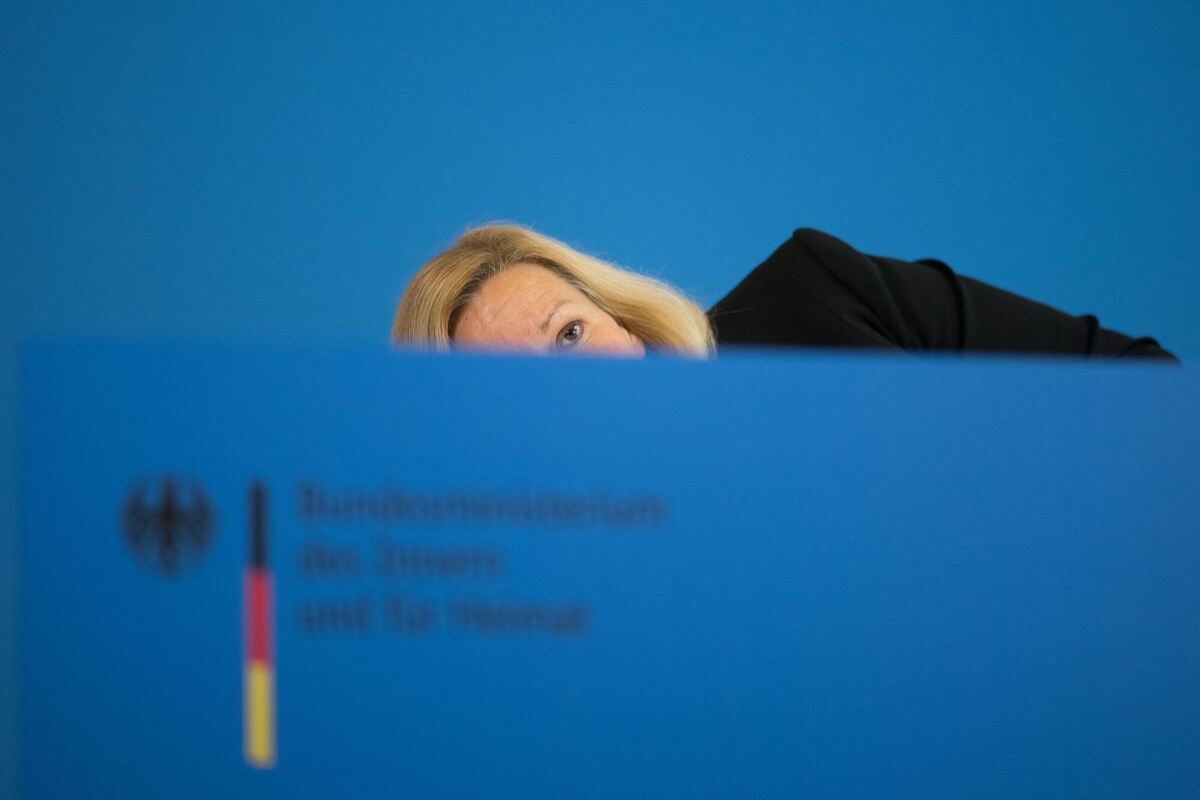 Pressekonferenz Bundesinnenministerin Faeser